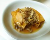厚揚げの肉詰め シメジあんかけ作り方5写真