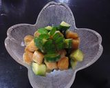 サーモンと胡瓜のマヨワサビ醤油和え作り方3写真