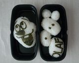 海苔だけでオラフ☆アナと雪の女王♡のり弁作り方5写真