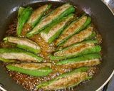 万能だれで万願寺唐辛子の肉詰め作り方4写真