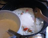 たらこクリームソースの洋風おじや作り方5写真