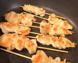 鶏ムネ串焼き　玉ねぎソースのせ作り方9写真