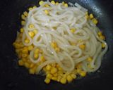 冷凍うどん使用でバターコーンうどん作り方8写真