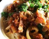 チーズとろーりトマトソースパスタ作り方7写真