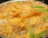 パパの親子丼　アスパラ入り作り方6写真