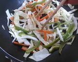 豚入り細切り野菜炒め作り方4写真