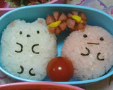 すみっこぐらしより～しろくま&たぴおか弁作り方2写真