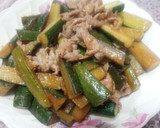 大量消費！簡単♪きゅうり＆豚肉炒め♡作り方10写真