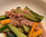 大量消費！簡単♪きゅうり＆豚肉炒め♡作り方11写真