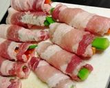 タレがうまい♡おくらと人参の豚バラ肉巻き作り方6写真