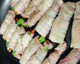 タレがうまい♡おくらと人参の豚バラ肉巻き作り方8写真