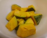 かぼちゃの梅おかか煮作り方1写真