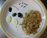 ゴールドモンチッチキャラ弁作り方3写真