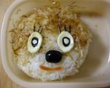 ゴールドモンチッチキャラ弁作り方4写真