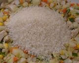 フライパンでチキンピラフ☆作り方4写真