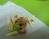 納豆おつまみ春巻き作り方1写真