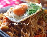 目玉キムマヨ焼きそば作り方4写真