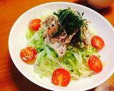 ダイエットレシピ☆サラダうどん作り方5写真