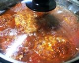 我が家のトマトの煮込みハンバーグ作り方4写真