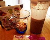 簡単栄養満点カカオバナナスムージー作り方2写真