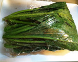 爽やか☆ほうれん草 梅のり 和え作り方1写真