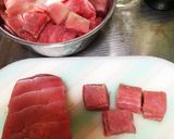 低カロ！まぐろの柚子こしよう唐揚げ作り方1写真