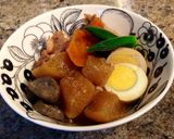 圧力鍋で手羽元と染み染み大根の煮物作り方10写真