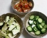 夏野菜入りもずく酢作り方7写真