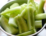 冬瓜!?胡瓜の煮物　ひき肉あんかけ作り方3写真