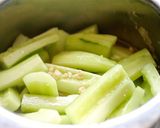 冬瓜!?胡瓜の煮物　ひき肉あんかけ作り方4写真