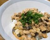 節約！鶏ひき肉と茄子の親子丼☆作り方3写真