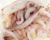 暑い日にはレンジ☆イカと水菜のポン酢和え作り方1写真