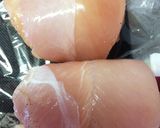 ♡ささみの梅しそ巻き♡作り方3写真