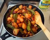いんげんとじゃがいも炒め作り方4写真