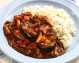 夏に食べたい！トマトと茄子の挽き肉カレー作り方5写真