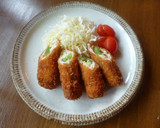 いんげんとチーズのささみロールカツ♪作り方7写真