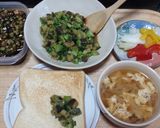 なすとブロッコリーのバター醤油炒め作り方7写真