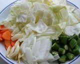 酒蒸し温サラダ作り方1写真