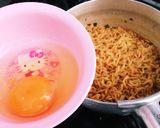 辛ウマ！辛ラーメンの卵つけ麺作り方1写真