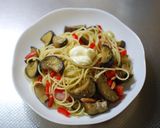 「ナス1本」のパスタ☆味噌＆マヨ風味作り方12写真