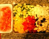 塩レモンde夏野菜の冷製ラタトゥイユ作り方1写真