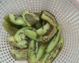 冷んやり〜☆なすのゴマ醤油和え作り方3写真