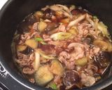 ごま油が香る♡茄子と豚肉の素麺つけ汁作り方6写真