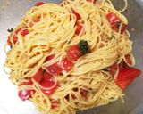 トマトと生ハムの冷製パスタ^_^作り方4写真