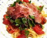 トマトと生ハムの冷製パスタ^_^作り方5写真