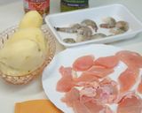 鶏胸肉&海老のポテト衣のバジル風味作り方1写真