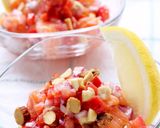 赤い野菜とナッツのロミロミサーモン作り方8写真