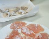 鶏胸肉&海老のポテト衣のバジル風味作り方5写真