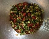 鶏もも肉♡カラフル夏野菜ソース作り方4写真