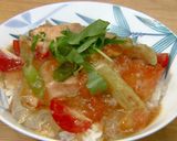 トマトとサケの冷汁作り方9写真